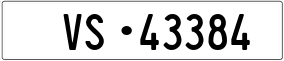 Trailer License Plate